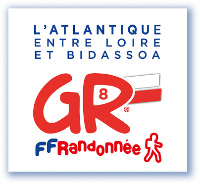 Logo du GR 8 L'Atlantique entre Loire et Bidassoa
