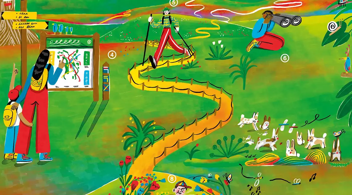 illustration de la charte du randonneur