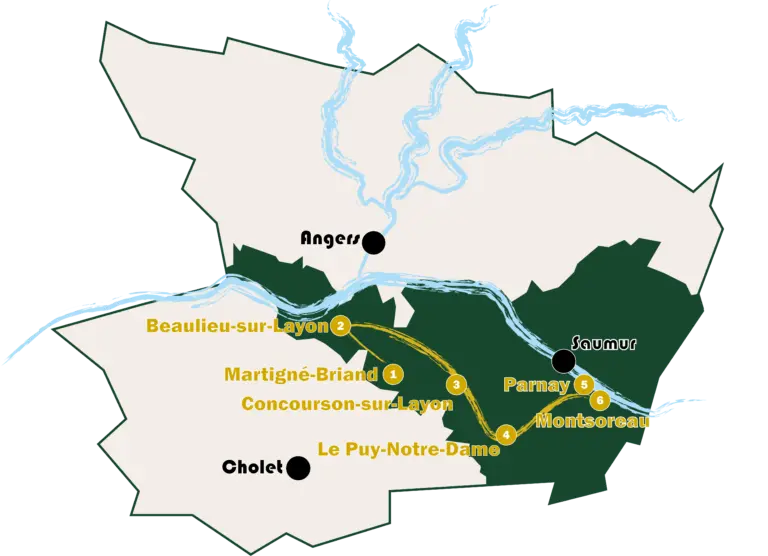 Plan de l'anjou à pied